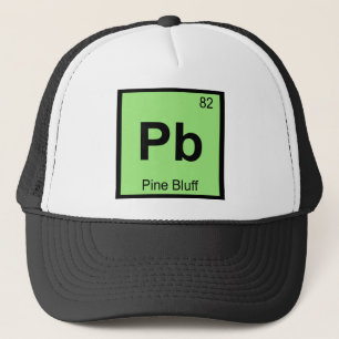 Pb - Pine Bluff Arkansas Chemistry Periodic Table Trucker Hat