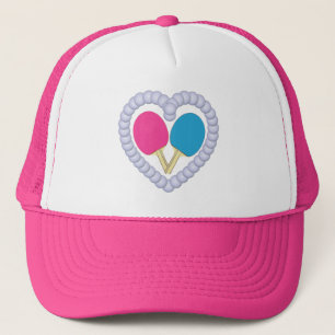 PB Ping Pong Paddle Heart Trucker Hat