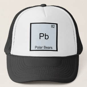 Pb - Polar Bears Funny Chemistry Element Symbol Trucker Hat