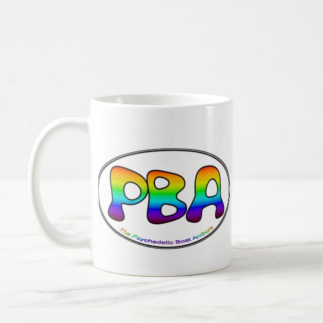 PBA White Oval 15oz Mug (Left)