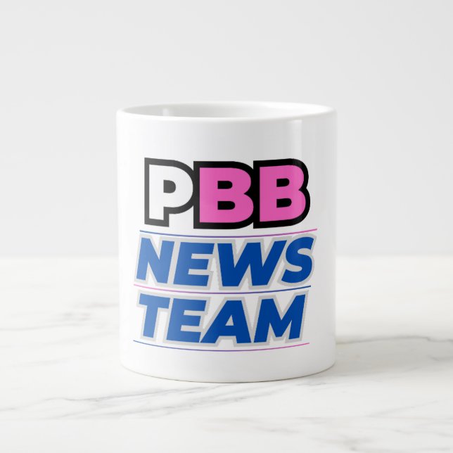 PBB News Team Jumbo Mug (Front)