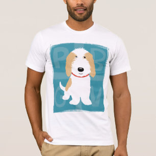 PBGV Cute Cartoon Orange & White Dog T-Shirt