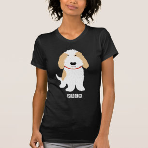 PBGV Cute Cartoon Orange & White Dog T-Shirt
