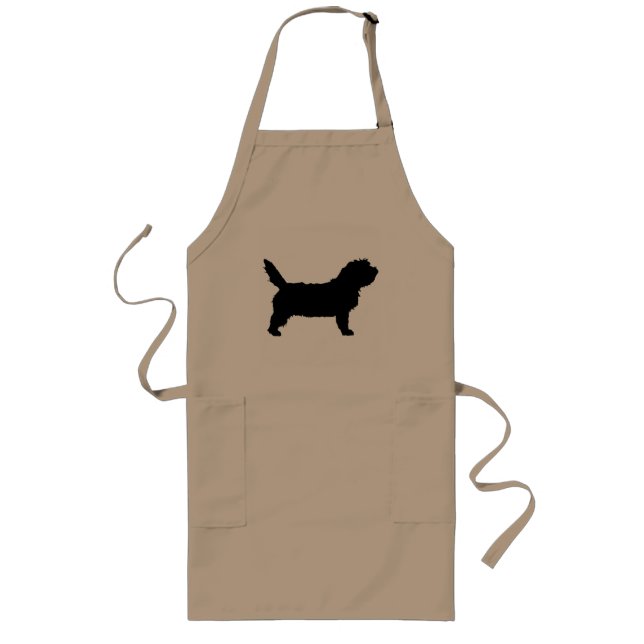 PBGV Dog (black) Long Apron (Front)