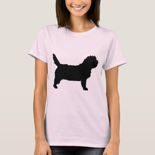 PBGV Dog (black) T-Shirt (Front)