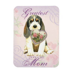 PBGV Heart Mum Magnet