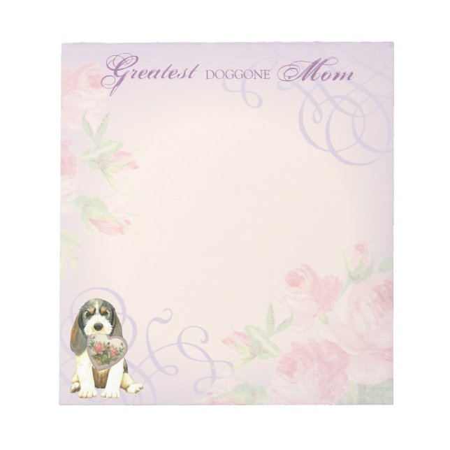 PBGV Heart Mum Notepad (Front)