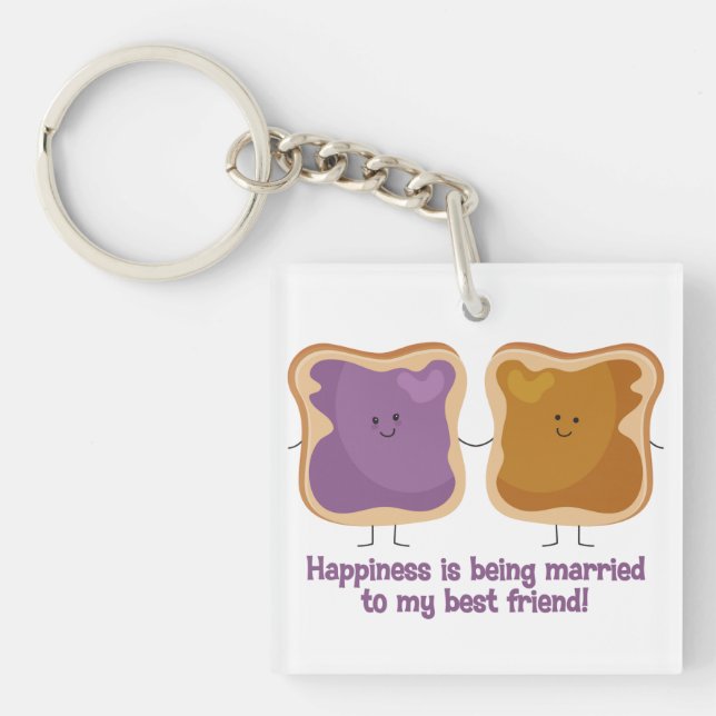 PBJ Married Best Friend Key Ring (Front)