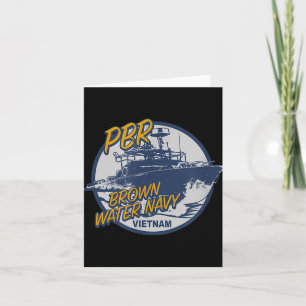 Pbr Patrol Boat River Brown Water Vietnam Veteran  Card