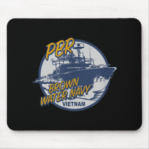 Pbr Patrol Boat River Brown Water Vietnam Veteran Mouse Pad