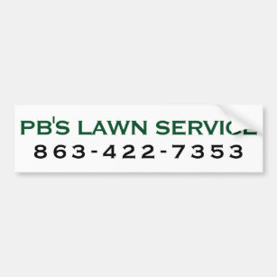 PB's Lawn Service Bumper Sticker