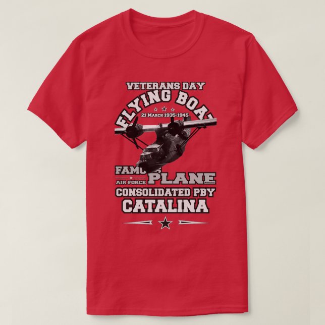 PBY Catalina Flaying Boat T-Shirt (Design Front)