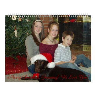 PC090017, Merry Christmas, Grammy! We Love You! Calendar