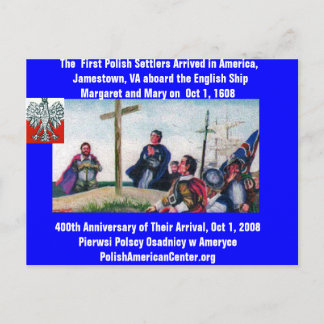 PC, 400th Anniversary Arrival of the First Polis.. Postcard