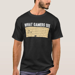 PC Gamer WASD Meme What Gamers See  Video Games T-Shirt