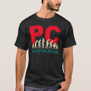 Pc Master Race Evolution Graphic For Gamers T-Shirt
