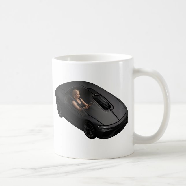 PC Mouse–Car: Click at the speed of a supercar Coffee Mug (Right)