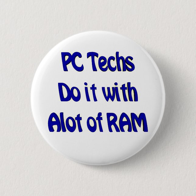 PC Techs Button (Front)
