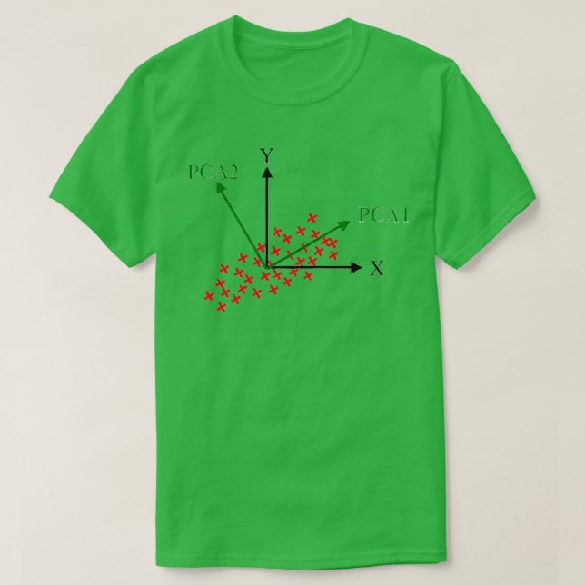 PCA Principle Component Analysis Explanation T-Shirt (Design Front)