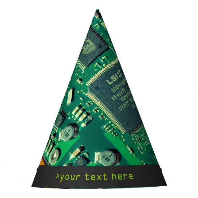 PCB board, electronic parts and printed circuit Party Hat (Front)