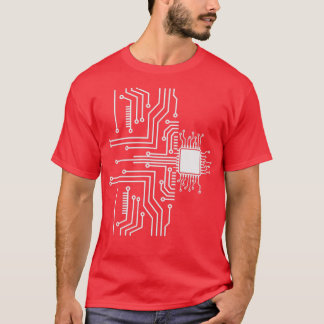 PCB Board Traces Computer Scientist Programmer T-Shirt