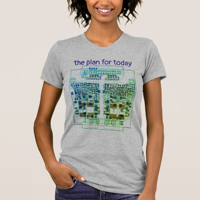 PCB Printed Circuit Board Board Shirt with Plan (Front)