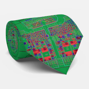PCB Printed Circuit Board Platinen Krawatte Schlip Tie