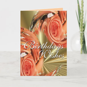 Pch Roses Whirl--customise-any occasion Card