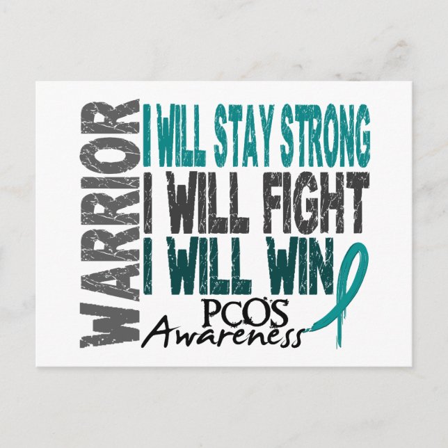 PCOS Warrior Postcard (Front)