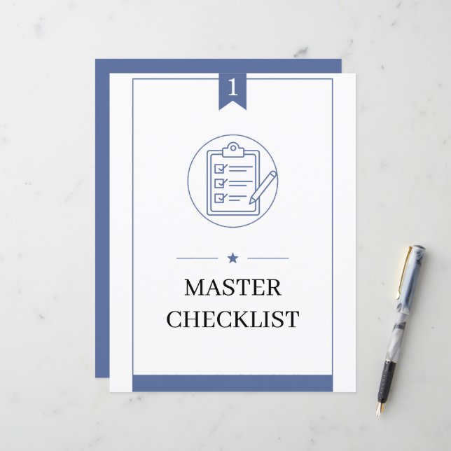 PCS Command Centre Binder Master Checklist (Front/Back In Situ)