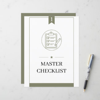 PCS Command Centre Binder Master Checklist