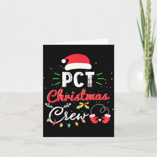 Pct Christmas Crew Fun Patient Care Tech Matching Card
