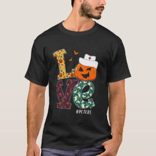 PCT Nurse Halloween Scary Pumpkin Love Nurse Life T-Shirt