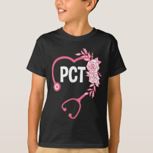 Pct Stethoscope Design Patient Care Technician Pct T-Shirt