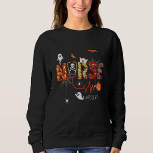 Pcu Nurse Halloween Pumpkin Progressive Care Unit  Sweatshirt