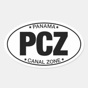 PCZ – Panama Canal Zone Sticker