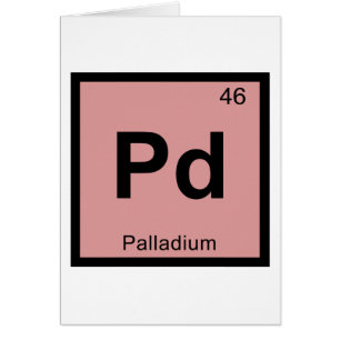 Pd - Palladium Chemistry Periodic Table Symbol