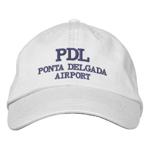 PDL Ponta Delgada Airport Embroidered Hat