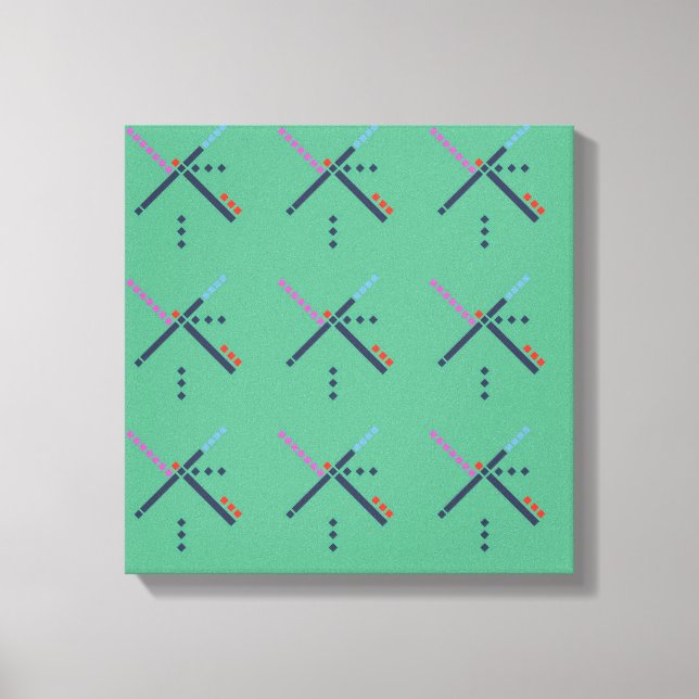 PDX Airport Carpet Canvas Print (Front)