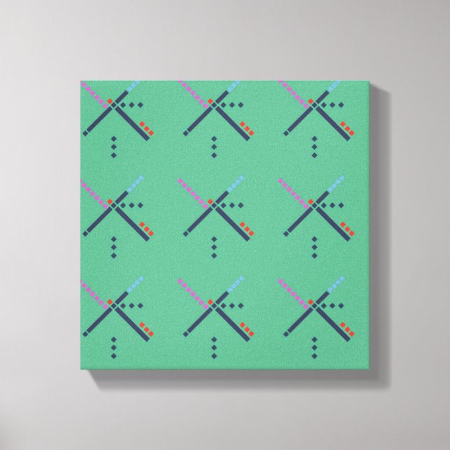 PDX Airport Carpet Canvas Print (Front)