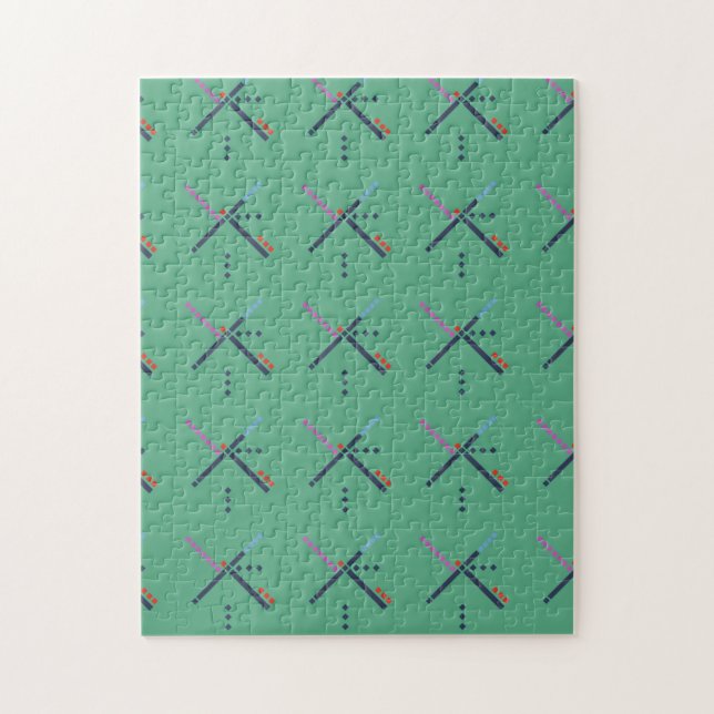 PDX Airport Carpet Jigsaw Puzzle (Vertical)