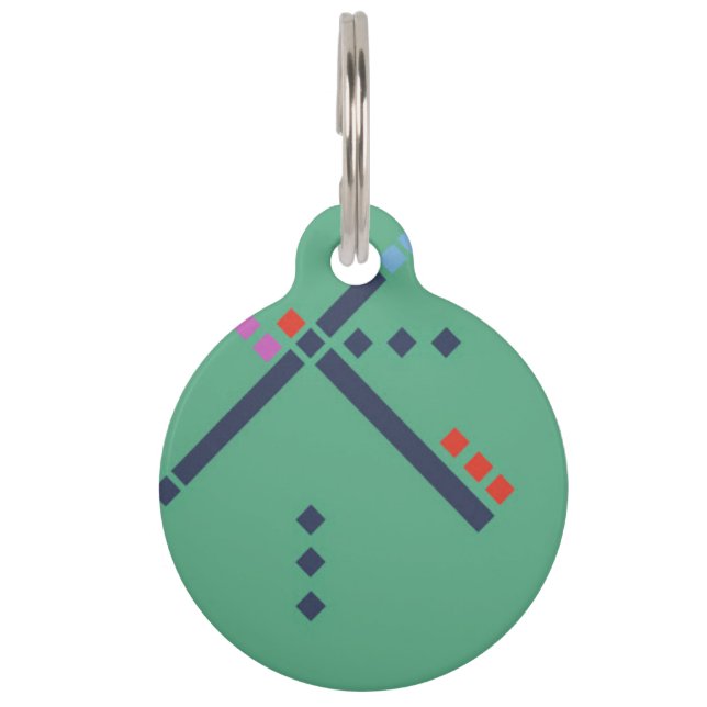PDX Airport Carpet Pet Tag (Front)