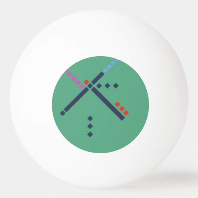PDX Airport Carpet Ping Pong Ball (Front)