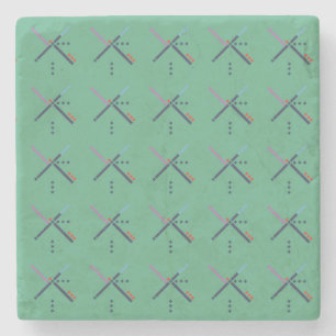 PDX Airport Carpet Stone Coaster