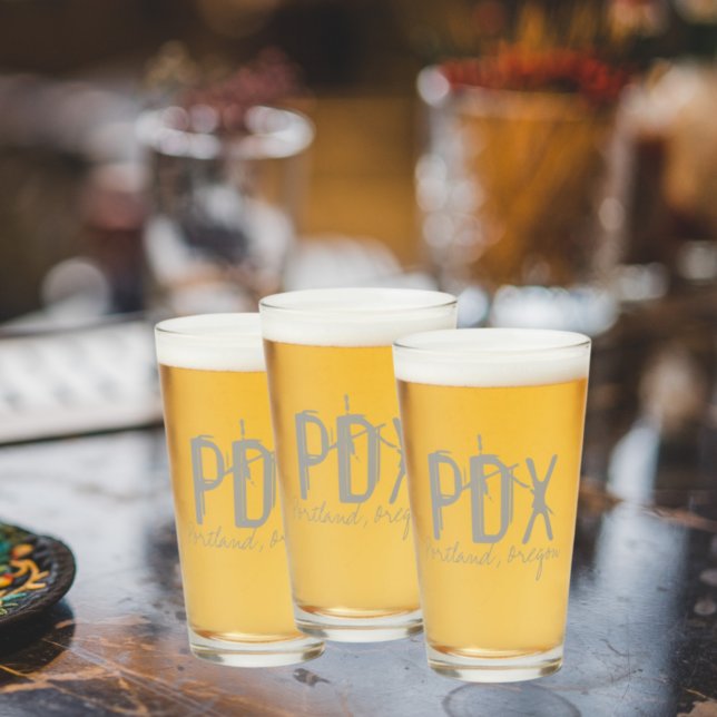 PDX Portland Airport Typography Glass (Creator Uploaded)