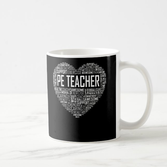PE Physical Education Teacher Appreciation Coach Coffee Mug (Right)