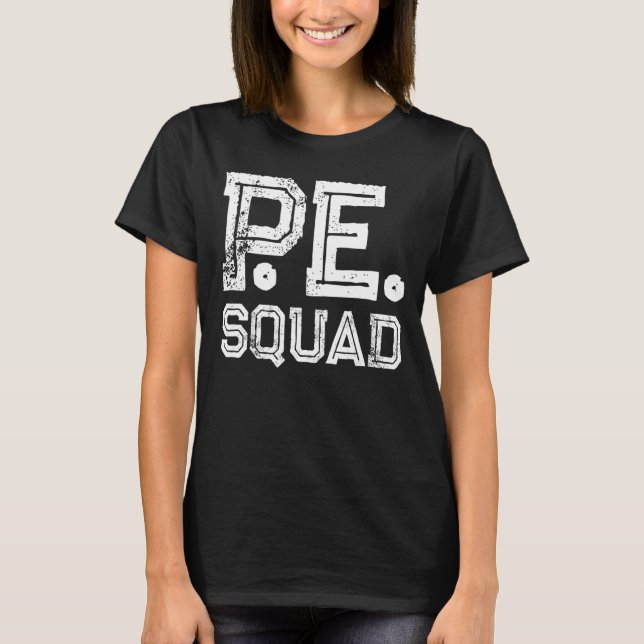 PE Physical Education Teacher Left T-Shirt (Front)