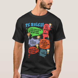 PE Rules Physical Education Teacher Back To School T-Shirt