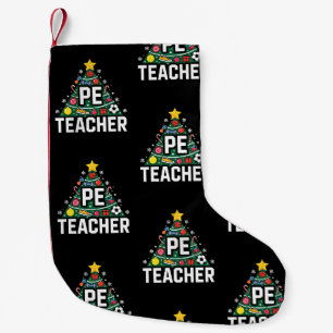 PE Teacher Christmas Tree Ornaments Soccer Xmas Small Christmas Stocking