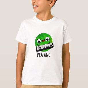 Pea-ano Funny Music Veggie Pea Pun  T-Shirt